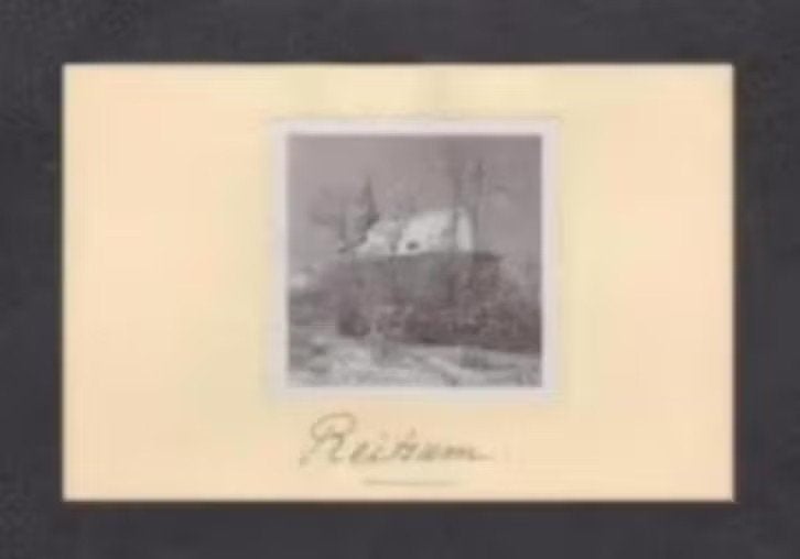 Foto Reitsum Friesland Kerk Jaren 30., Verzamelen, Foto's en Prenten, Foto, Ophalen of Verzenden, Zo goed als nieuw, Gebouw