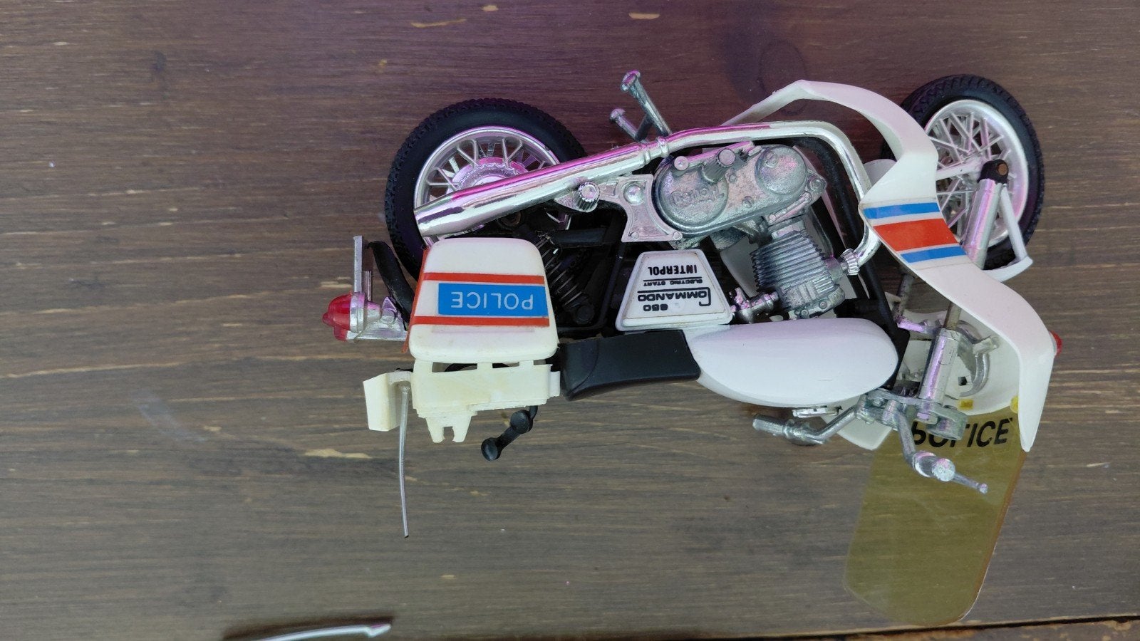 Polistil Norton Commando 850 Police schaalmodel 1:15, Ophalen of Verzenden, Gebruikt