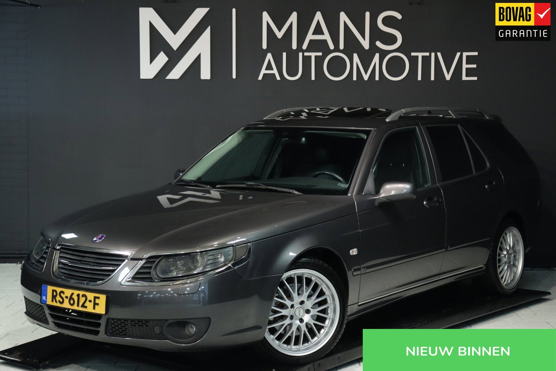 Saab 9-5 Estate 2.3t Business / SCHUIFDAK / MEMORY / TREKHAA, Auto's, Voorwielaandrijving, Zwart, 2290 cc, Overige brandstoffen