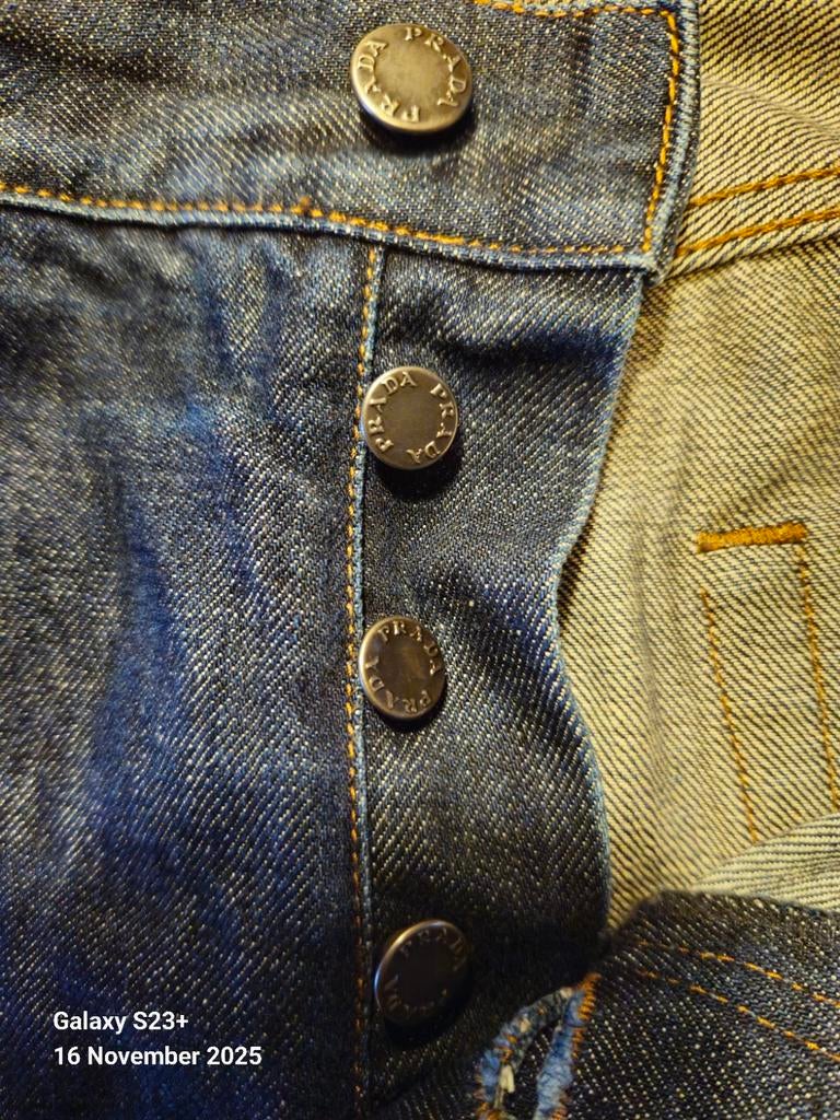 PRADA 'classic fit' jeans, Indigo blue, maat 32, Blauw, W32 (confectie 46) of kleiner, Ophalen of Verzenden, Zo goed als nieuw
