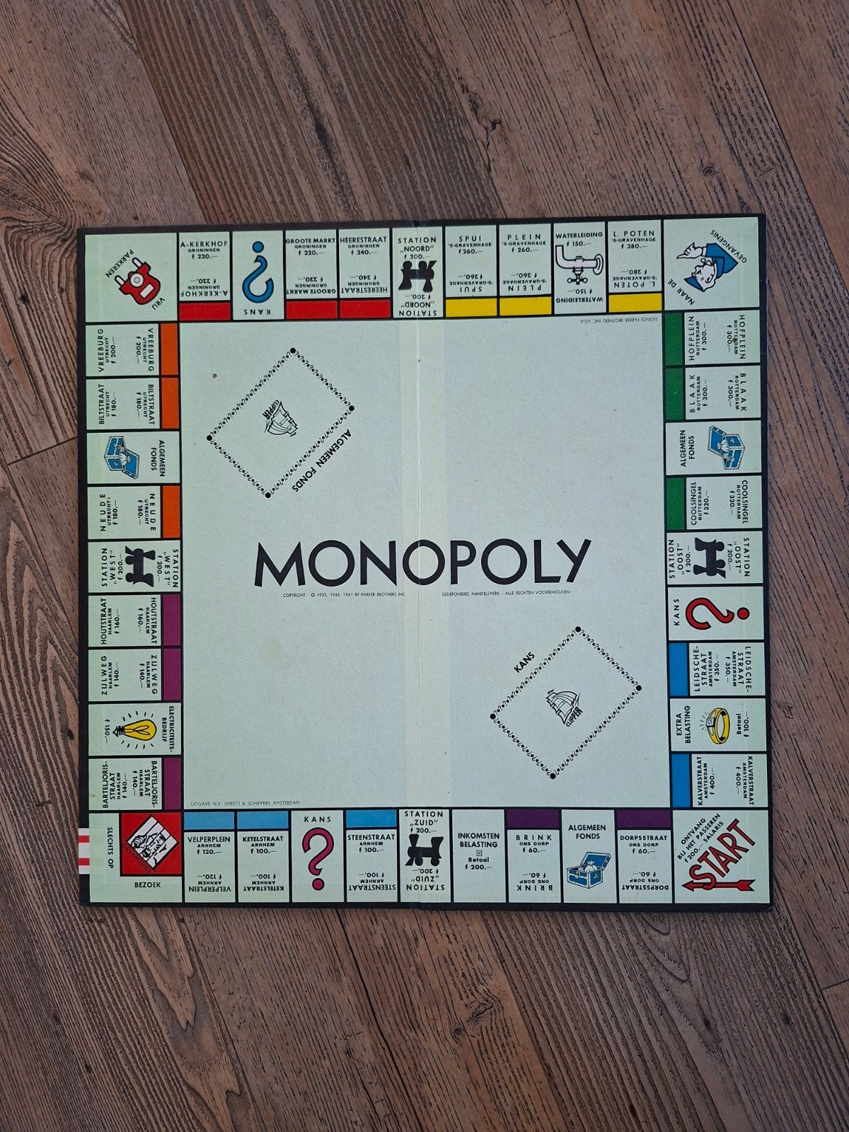 Vintage Monopoly Bordspel - N.V. Smeets & Schippers, Vijf spelers of meer, Ophalen, Gebruikt, N.V. Smeets & Schippers