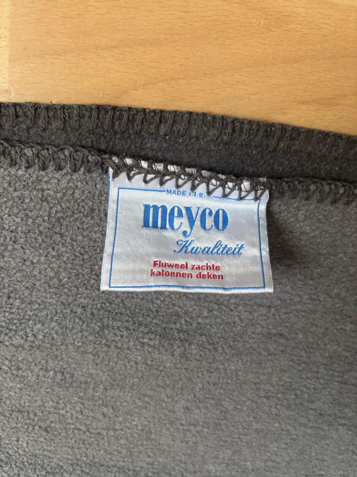 Meyco zachte katoenen deken - grijs, Gebruikt, Bruin, Jongetje of Meisje, Meyco