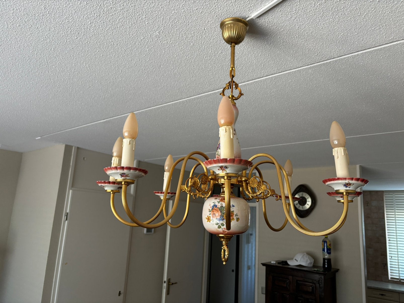 Anrieke Kroonluchter 6 arms, Huis en Inrichting, Ophalen, Zo goed als nieuw