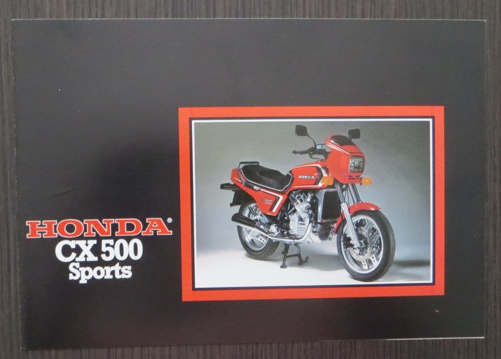 Folder Honda CX 500 Sports - circa 1982 - 4 blz (Nederlands), Verzenden, Honda