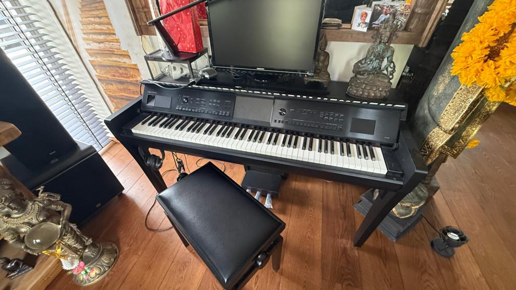 Clavinova cvp-809 yamaha, Ophalen, Zo goed als nieuw, Zwart