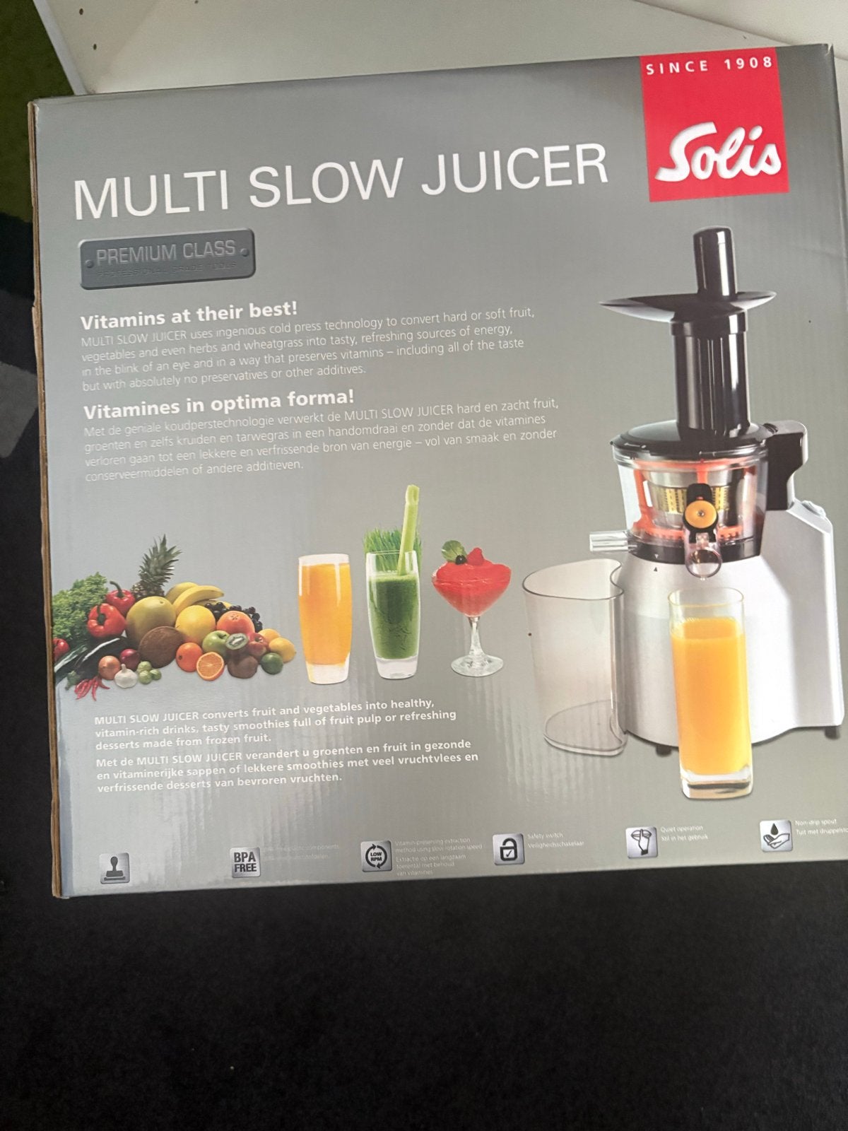 Solis Multi Slowjuicer Type 861 - Nieuw in doos, Ophalen of Verzenden, Nieuw