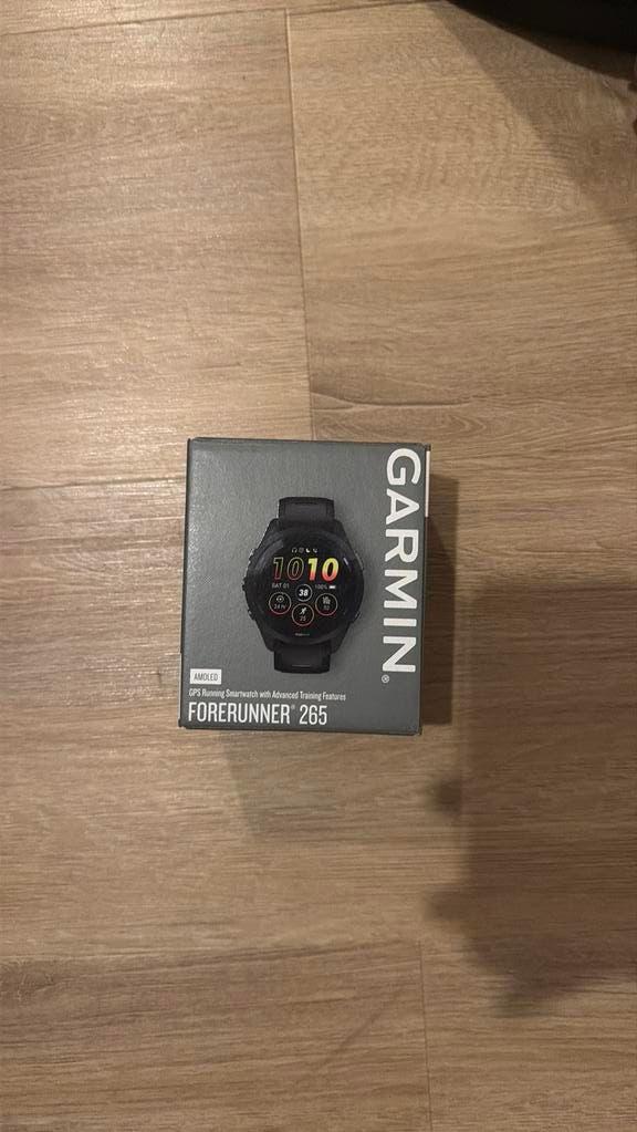 Garmin Forerunner 265 GPS Hardloophorloge, Zwart, IOS, Ophalen of Verzenden, Zo goed als nieuw