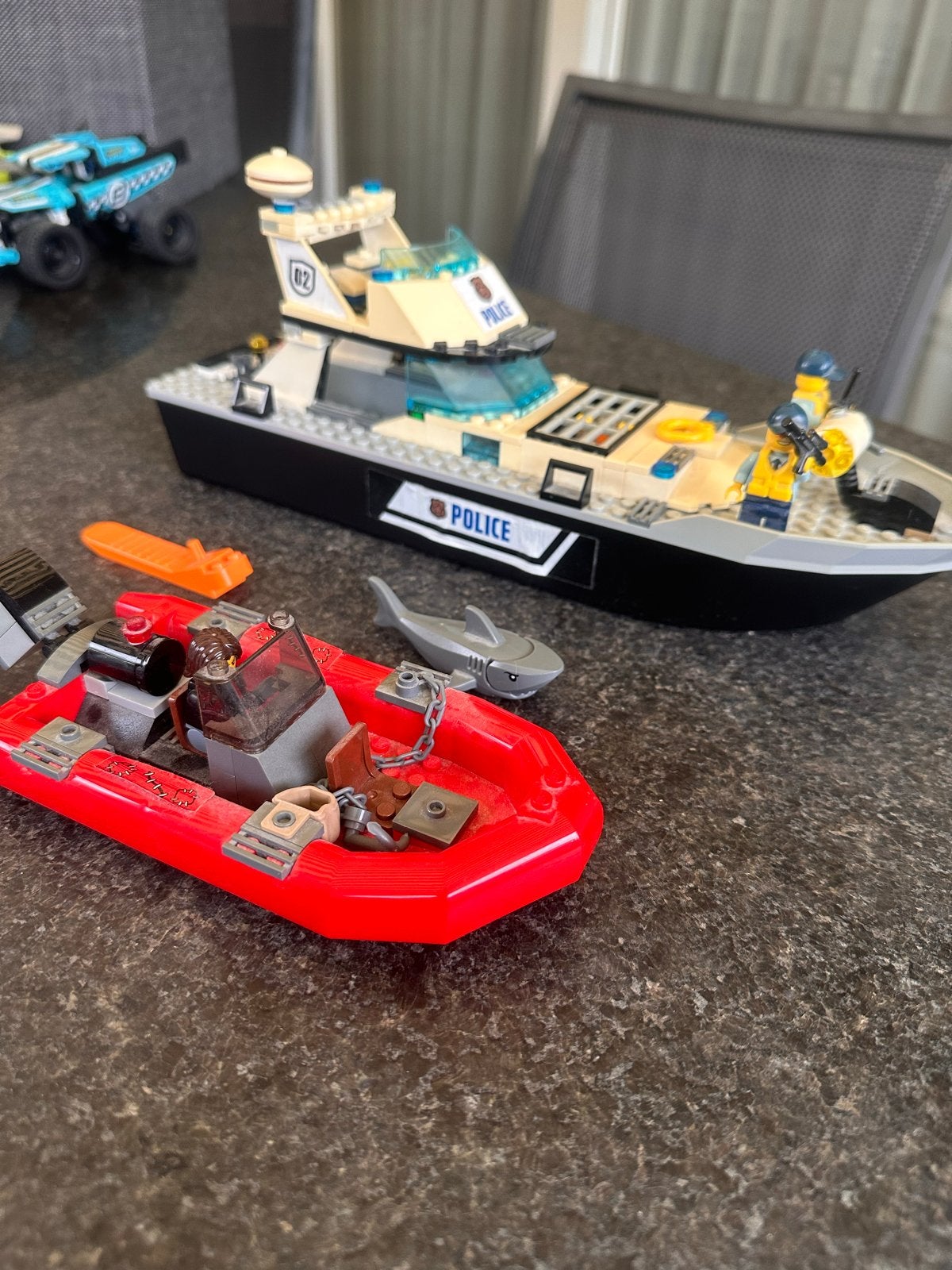 LEGO City Politiepatrouilleboot 60277 compleet, Ophalen of Verzenden, Gebruikt