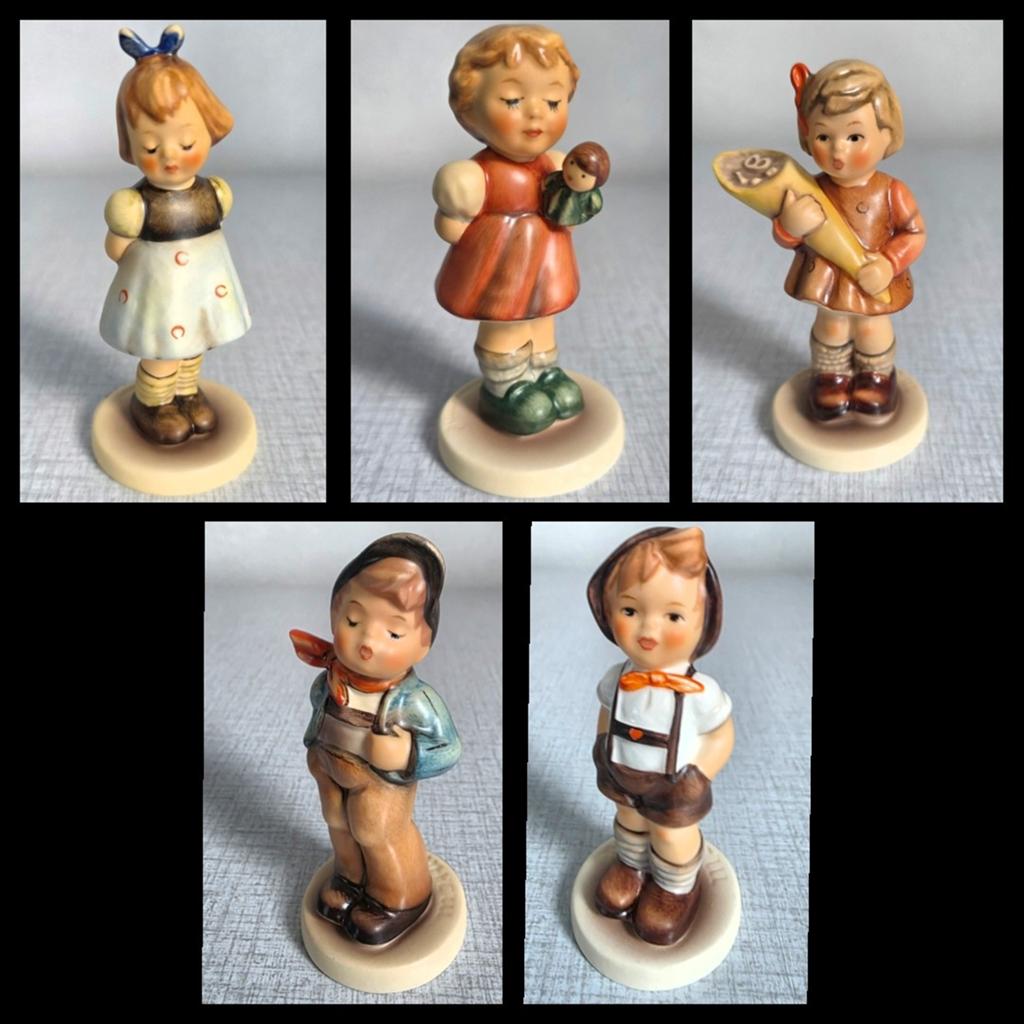 Hummel Beeldjes: Collectie van 5 Vintage Goebel Figuren, Verzamelen, Ophalen of Verzenden, Nieuw, Hummel