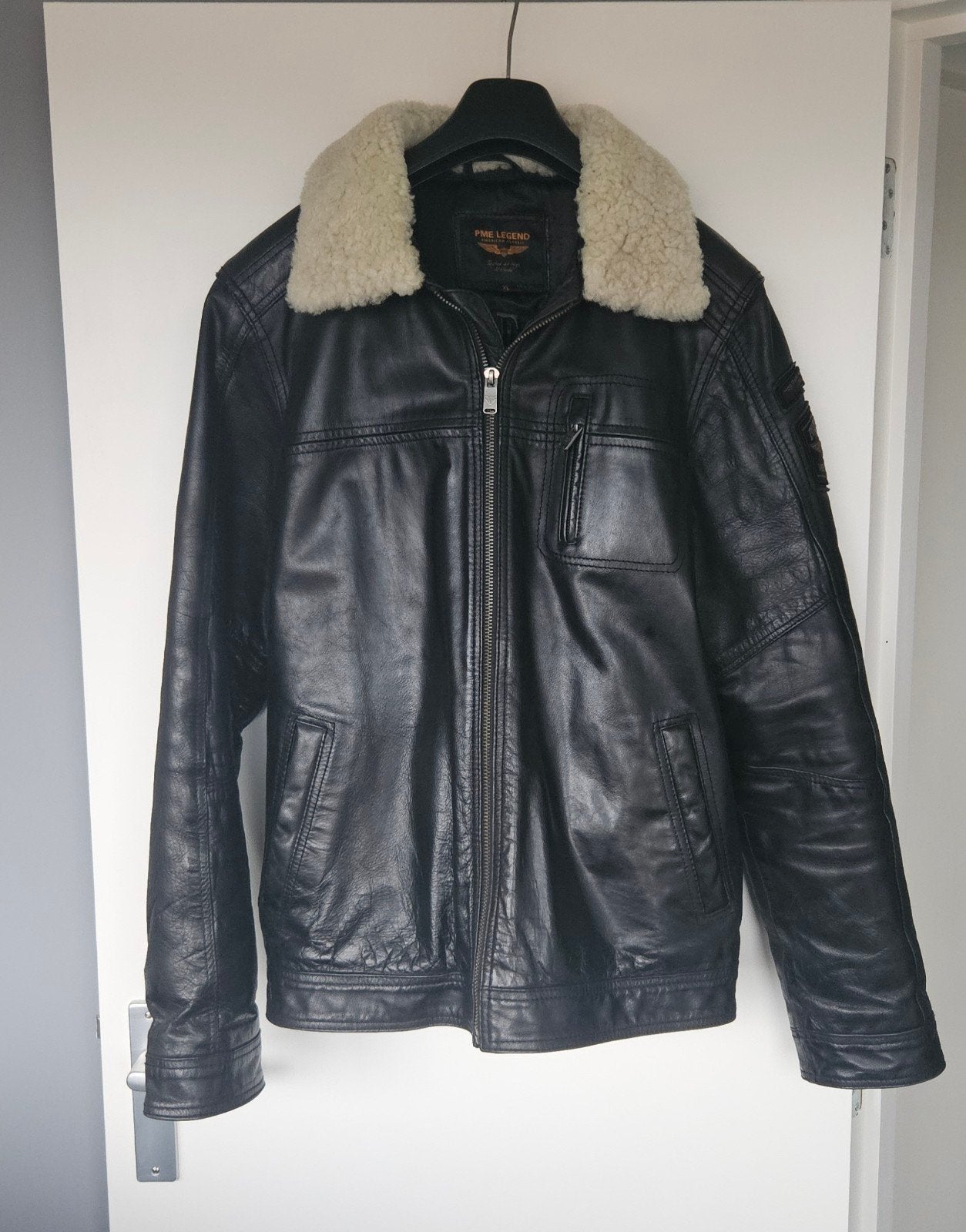 PME Legend Leren Pilotenjas Maat XL - Nette Staat, Kleding | Heren, Zwart, Maat 56/58 (XL), Ophalen of Verzenden, PME Legend