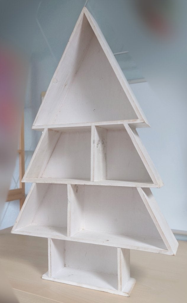 Houten Kerstboom - white wash, Diversen, Ophalen of Verzenden, Gebruikt