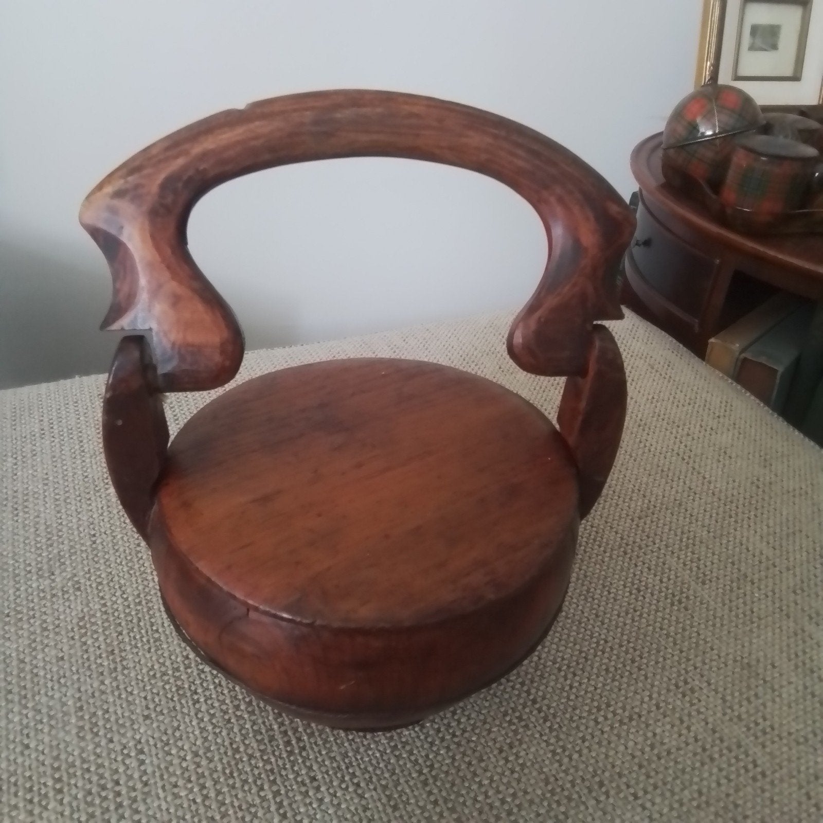 Antieke Chinese voedsel mand, gesigneerd, Ophalen of Verzenden