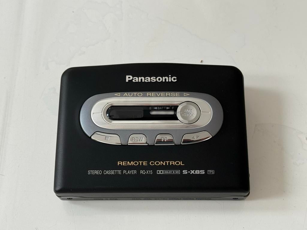 Panasonic RQ-X15 Walkman - Topstaat, nieuw snaartje nodig