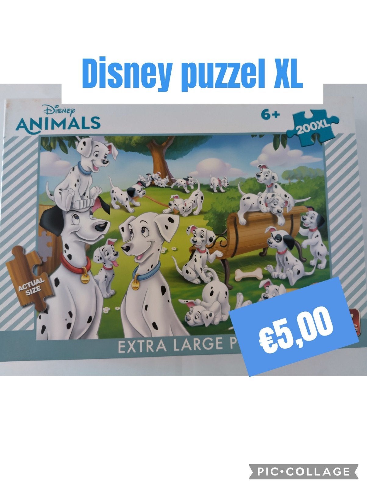 Disney 101 Dalmatiërs XL Puzzel 200 stukjes, Ophalen of Verzenden, Meer dan 50 stukjes, Zo goed als nieuw, 6 jaar of ouder