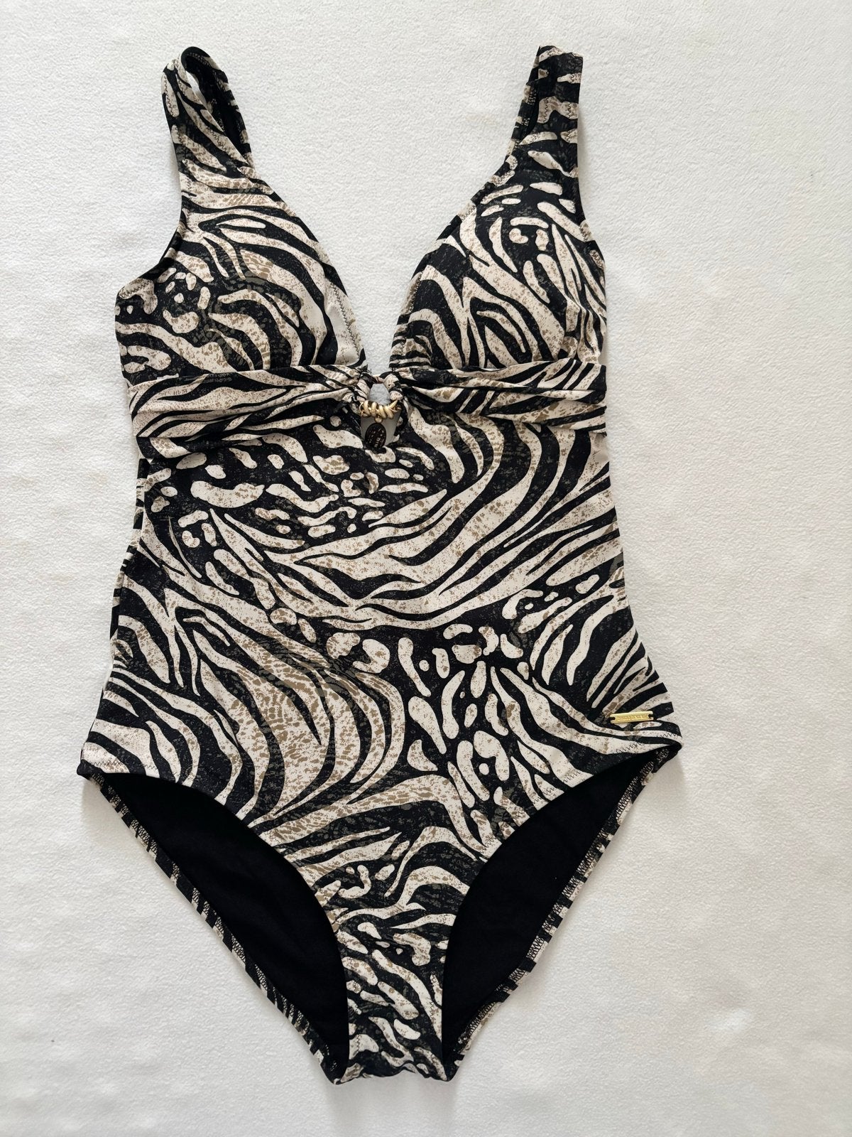 Bruno Banani Badpak Zebraprint Maat 38A/B, Ophalen of Verzenden, Zo goed als nieuw, Meerkleurig, Badpak