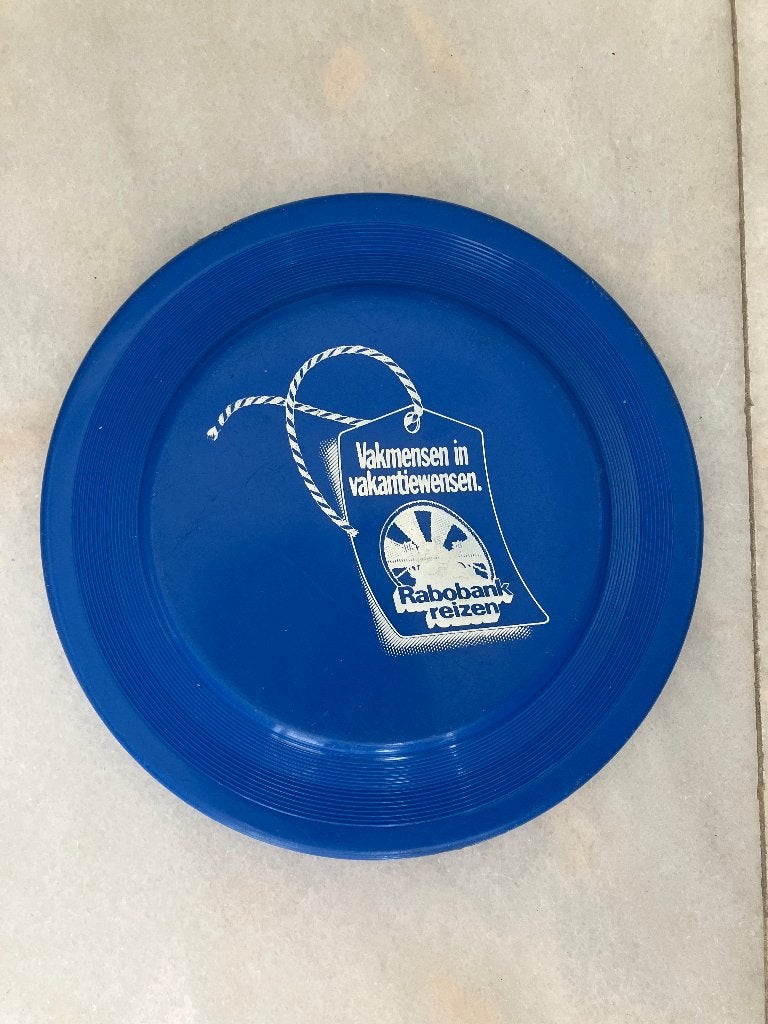 Blauwe Frisbee - Diameter 22 cm, Kinderen en Baby's, Speelgoed | Buiten | Los speelgoed, Ophalen of Verzenden, Gebruikt