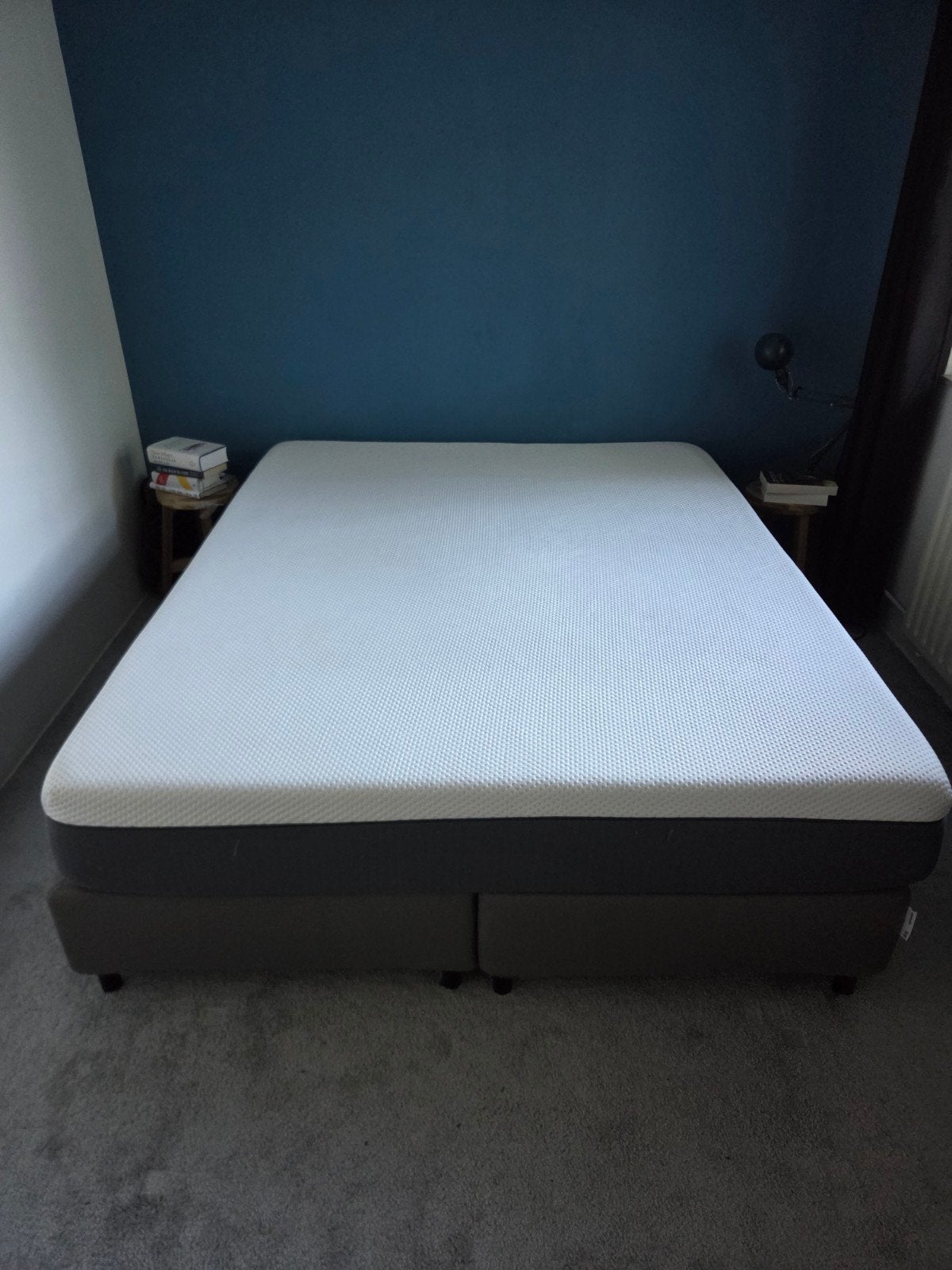 Tweepersoons Espevar bed met Emma matras, 160x200, Ophalen, Gebruikt, Tweepersoons, 200 cm