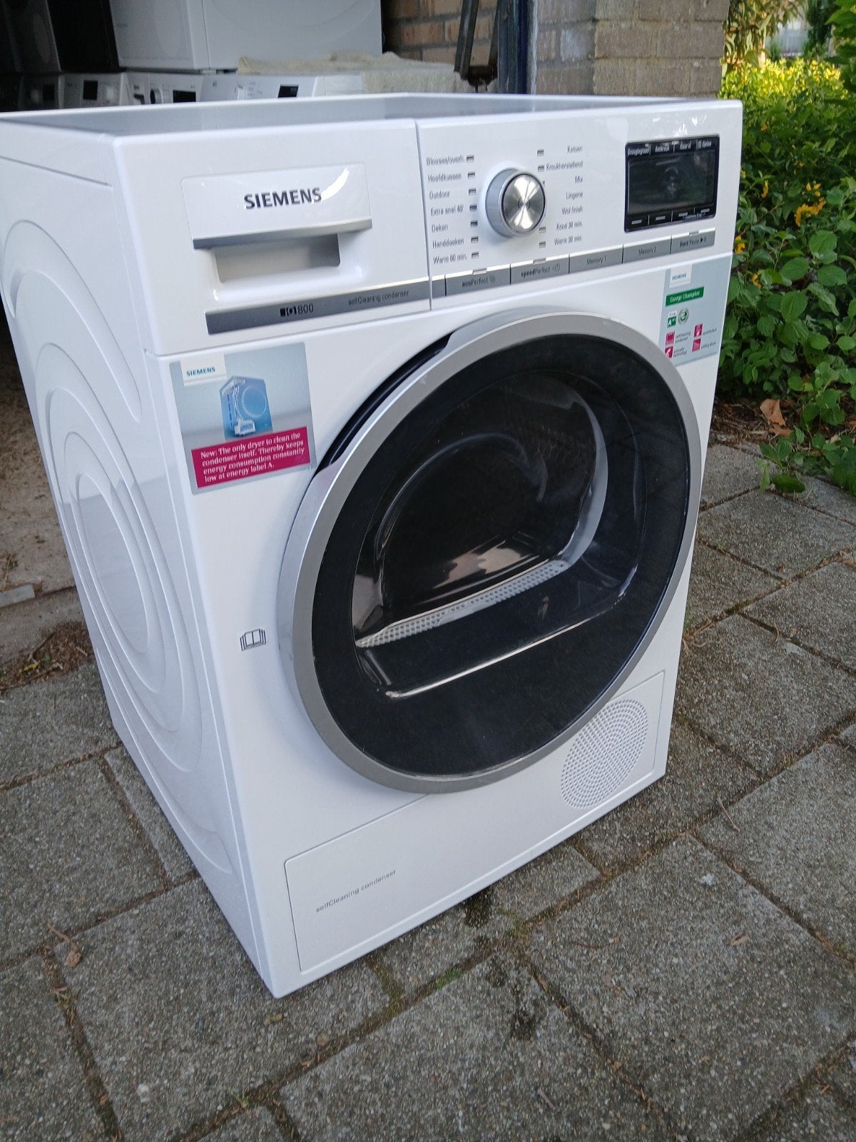 Warmtepompdroger Siemens iq800 8kg A++ nette staat!, Witgoed en Apparatuur, Ophalen, Minder dan 85 cm, 8 tot 10 kg, Zo goed als nieuw