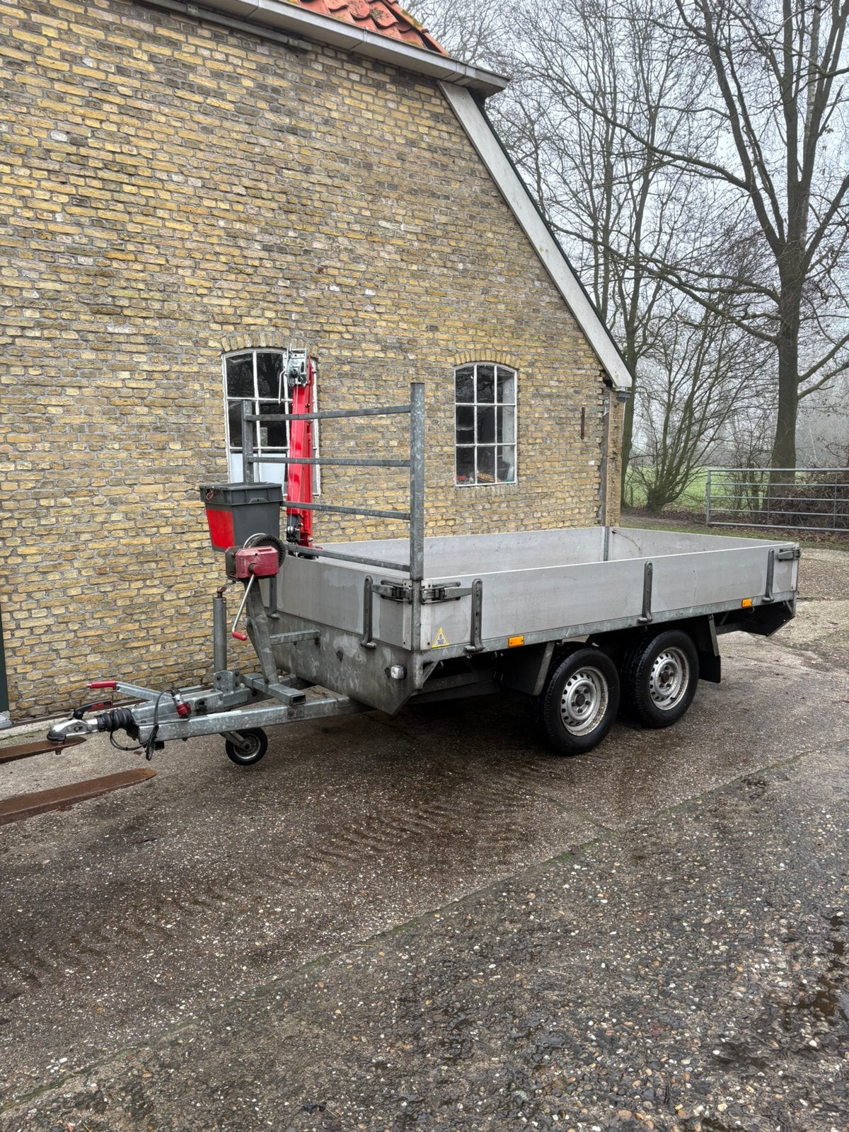 Peters plateauwagen 300x150 2000kg aanhangwagen SUPER NETJES, Ophalen of Verzenden, Zo goed als nieuw
