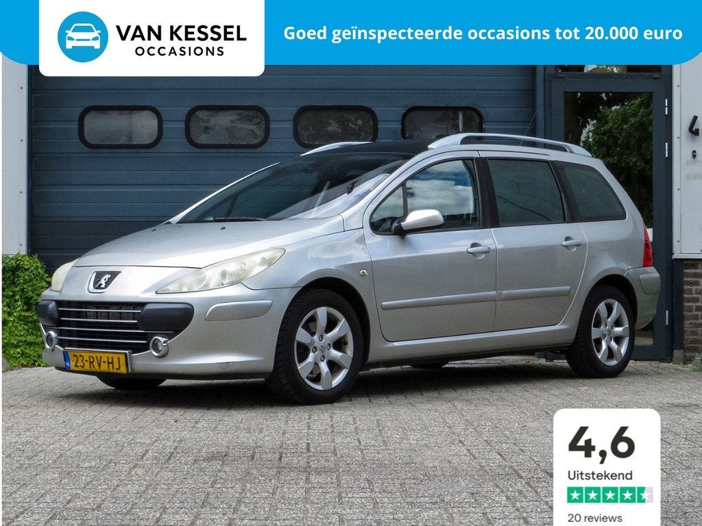 Peugeot 307 SW 1.6-16V Griffe | Autom. | NAP | Leer | Airco, Auto's, Peugeot, 730 kg, Gebruikt, 4 cilinders, 7 stoelen