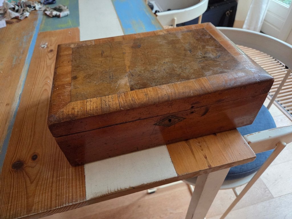 Antiek schrijfkistje, Ophalen of Verzenden