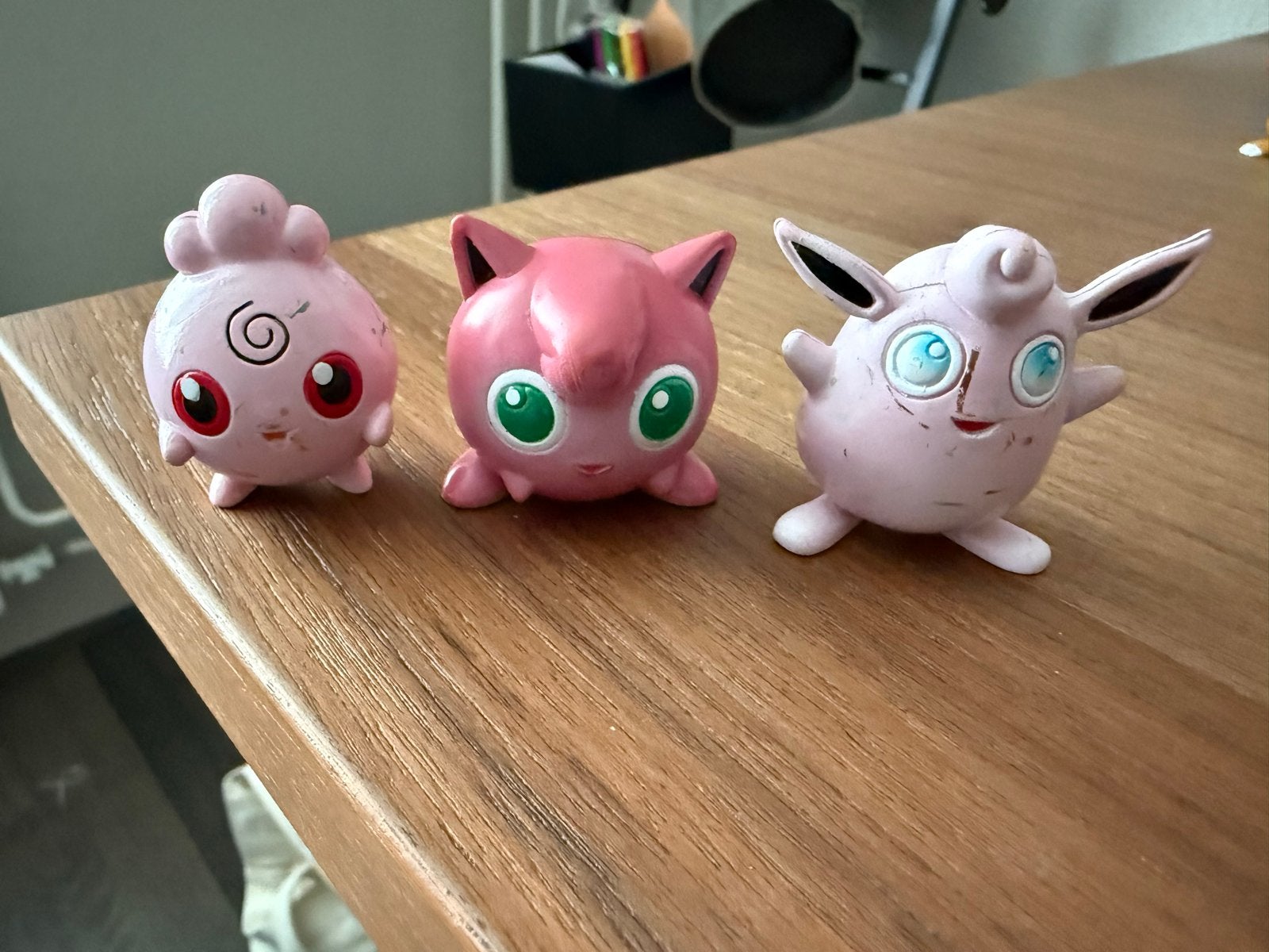 Pokémon figuren: Igglybuff, Jigglypuff & Wigglytuff set, Verzamelen, Poppetjes en Figuurtjes, Ophalen of Verzenden, Gebruikt