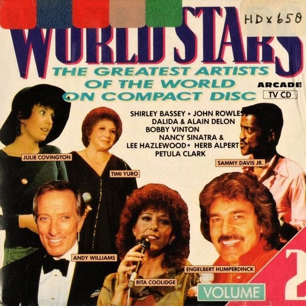 World Stars Volume 2 - The Greatest Artists of the World, Gebruikt, Pop, Ophalen of Verzenden, Inclusief boekje