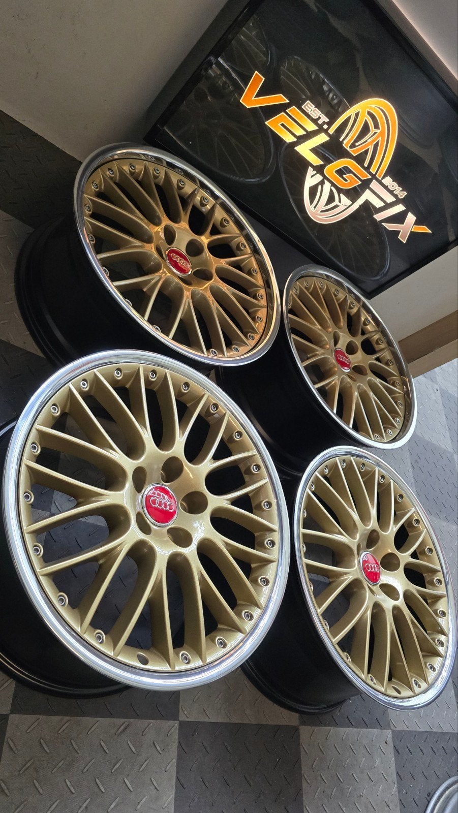 BBS SPEEDLINE 19 INCH IN BREEDSET 5X112 uniek!!, 19 inch, Velg(en), Nieuw, Ophalen of Verzenden