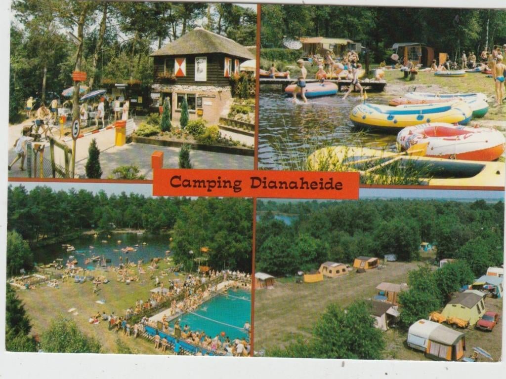 Amen Camping Dianaheide 1985 Ongelopen, Verzamelen, Verzenden, 1980 tot heden, Ongelopen, Drenthe