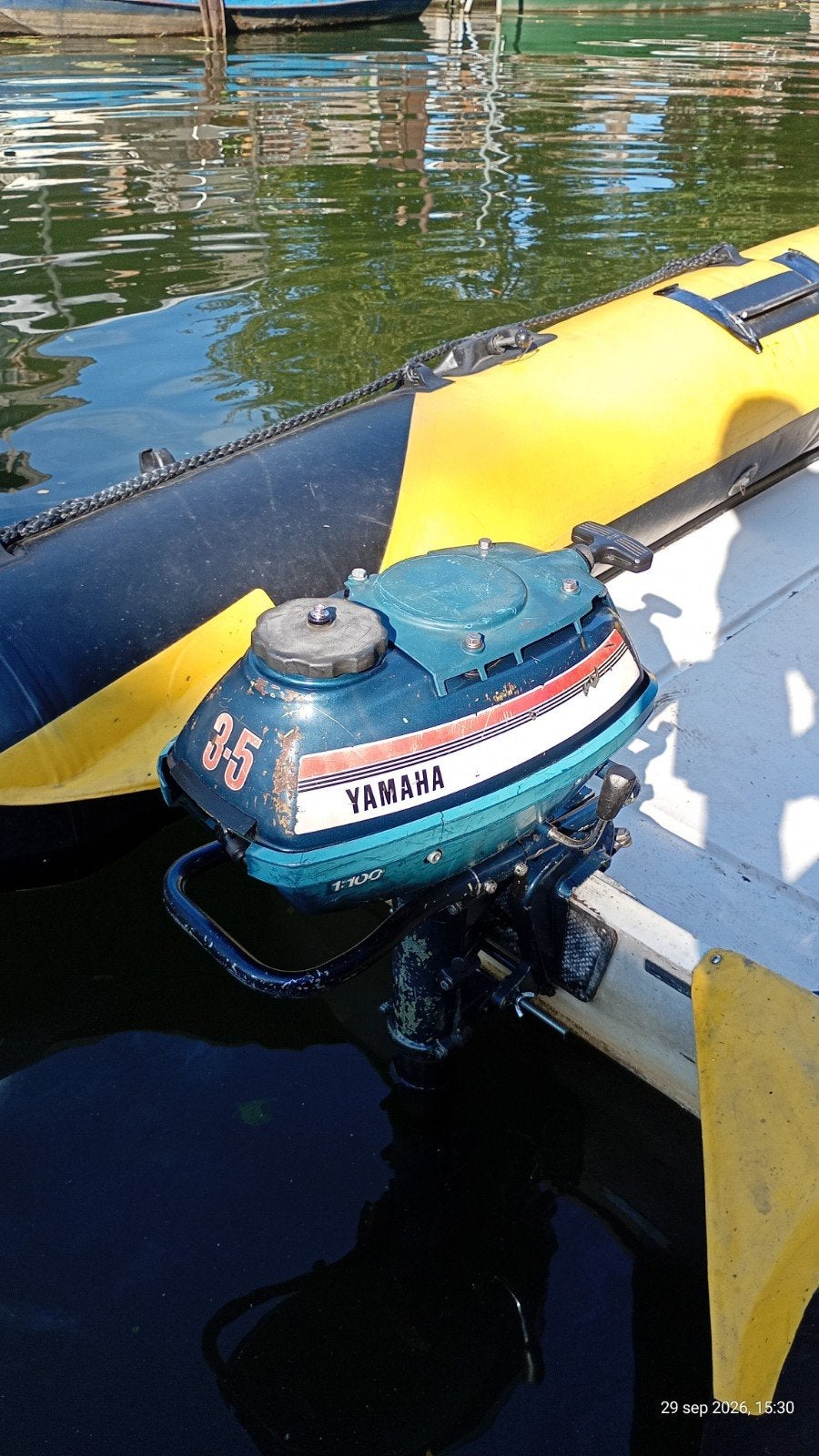Yamaha 3.5 PK Buitenboordmotor, Ophalen