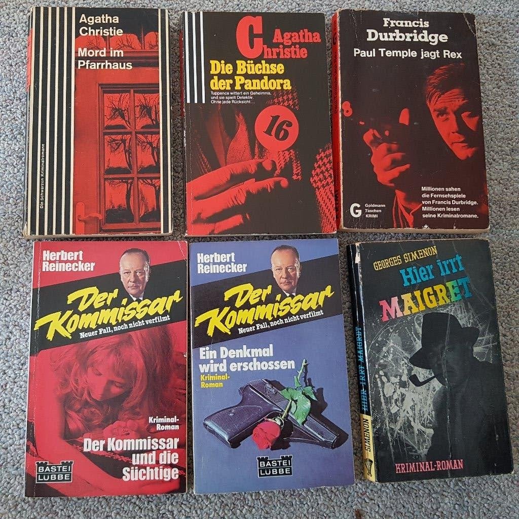 6 Duitstalige krimi's, diverse schrijvers, Ophalen of Verzenden, Gelezen, Diverse auteurs