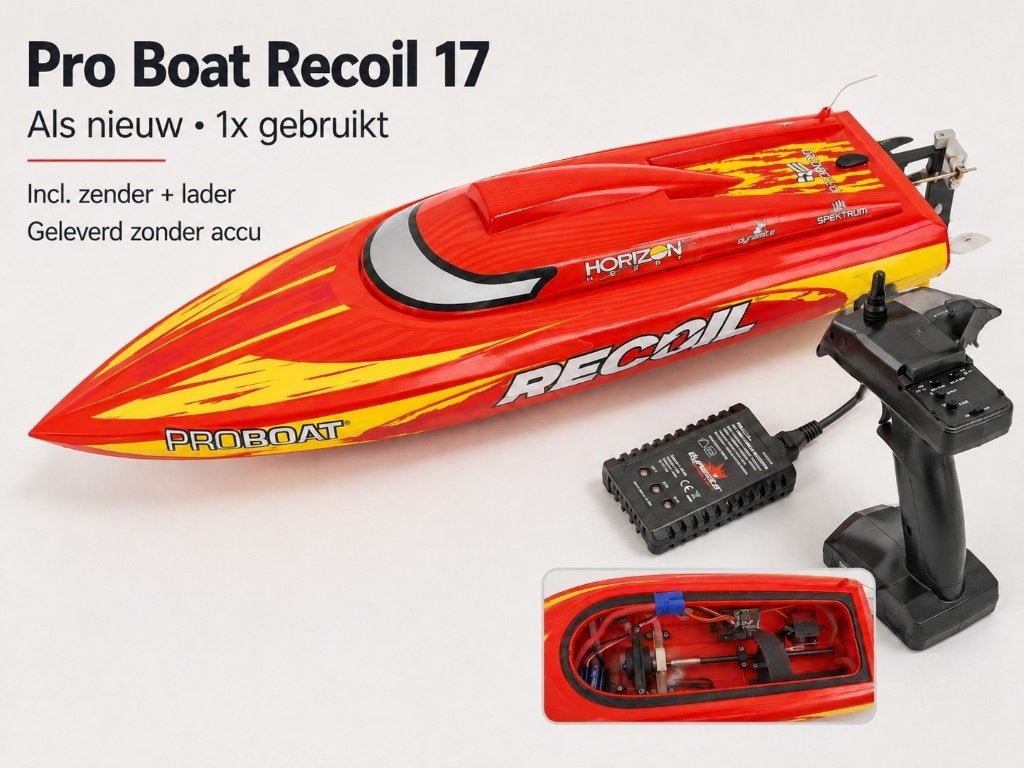 Pro Boat Recoil radiografisch bestuurbare speedboot., Hobby en Vrije tijd, Modelbouw | Boten en Schepen, Ophalen of Verzenden