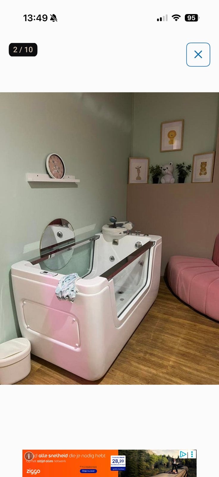 Complete babyspa inclusief banden en nieuwe zwembroekjes, Kinderen en Baby's, Ophalen, Zo goed als nieuw, Badje