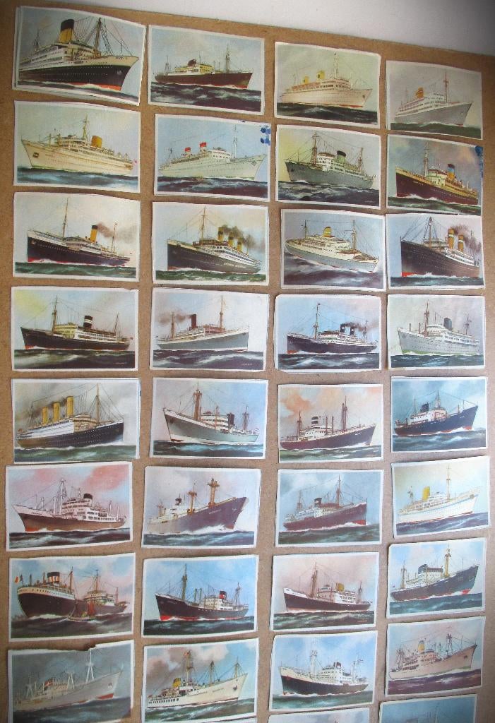 Captain Grant plaatjes 44x~Lange Deining~100 t/m 340, Ophalen of Verzenden, Gebruikt, Motorboot of Zeilboot, Kaart, Foto of Prent