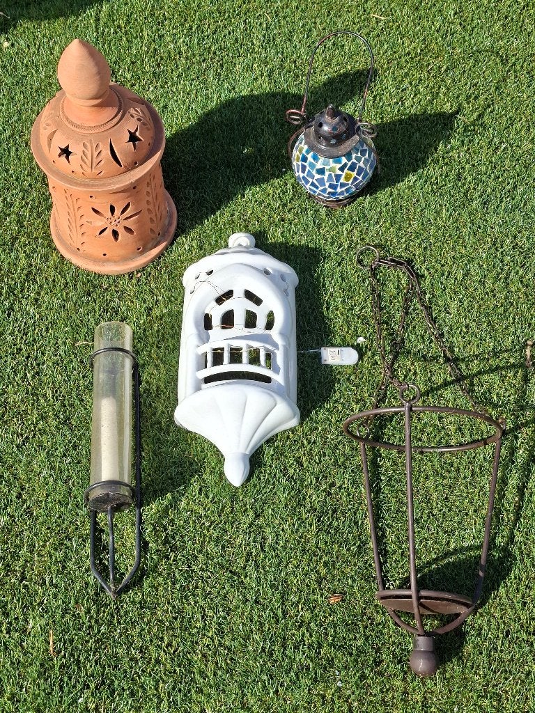 Tuinlampen en hanging basket, Ophalen, Gebruikt, Netvoeding, Minder dan 50 watt
