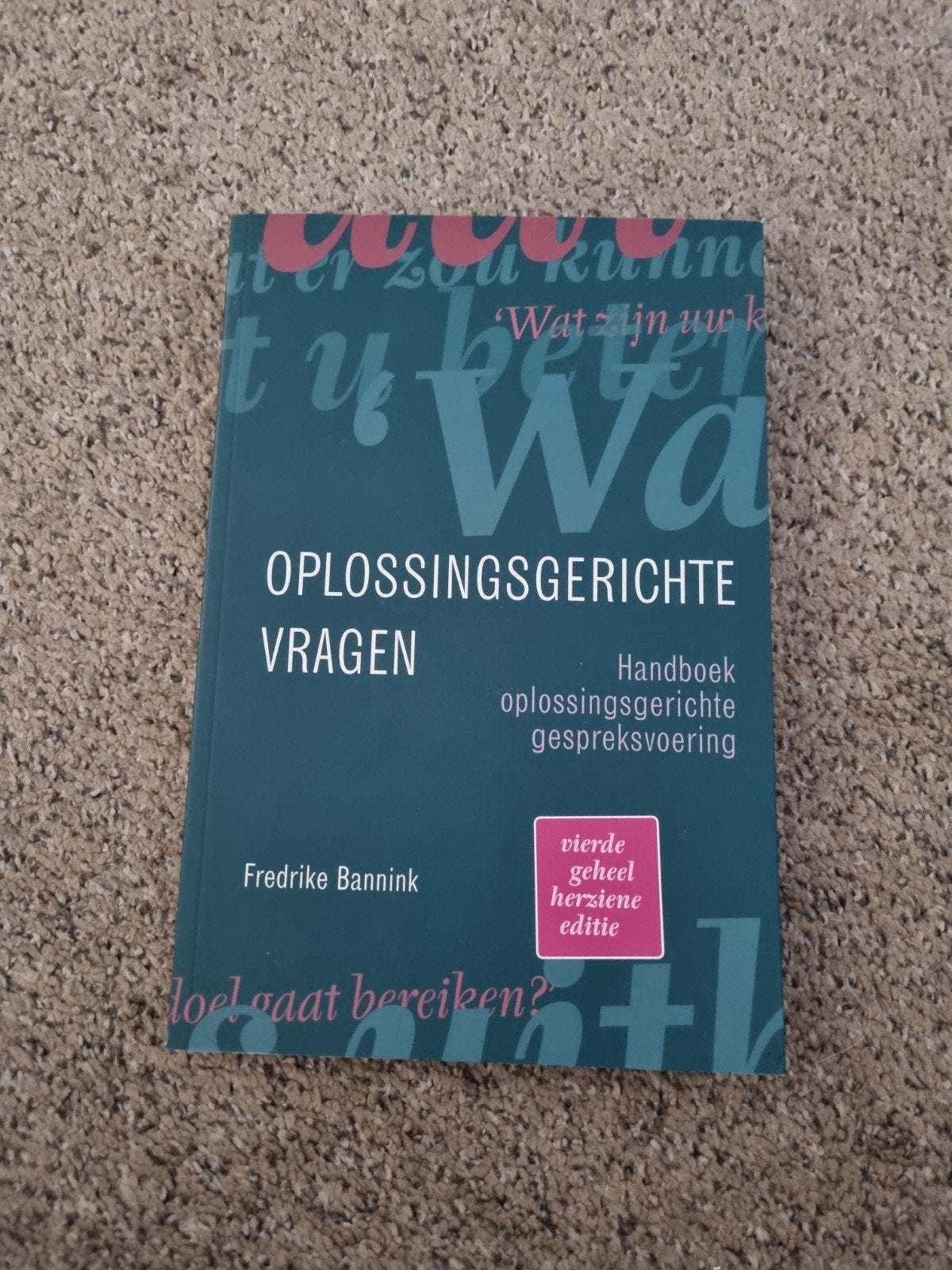 Oplossingsgerichte Vragen, Fredrike Bannink, Nieuw, Gamma, HBO