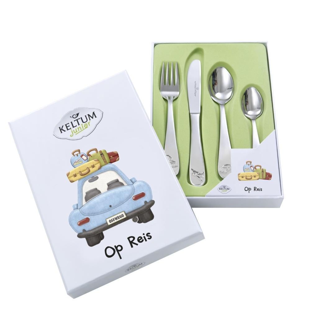 kinderbestek Op Reis NIEUW van € 29,95 voor €23,95, Ophalen of Verzenden, Nieuw, Kraamcadeau