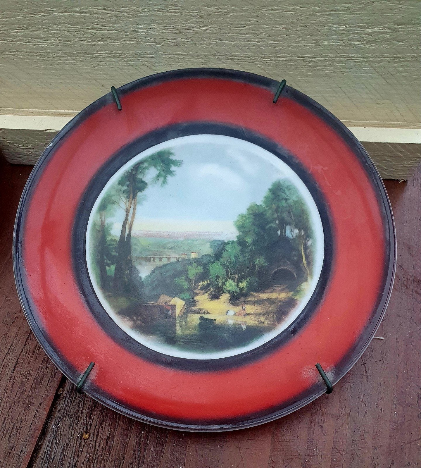 Set van 2 Vintage Winterling Wandborden Landelijke Tafereel, Ophalen of Verzenden