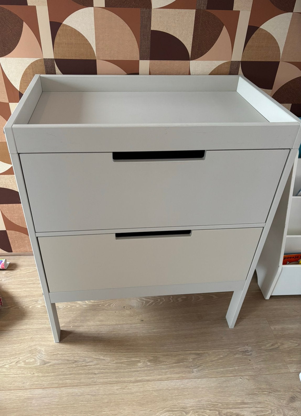 Europe Baby Ralph Luiertafel Oatmeal, Kinderen en Baby's, Ophalen, Gebruikt, 75 tot 100 cm, Opstaande rand