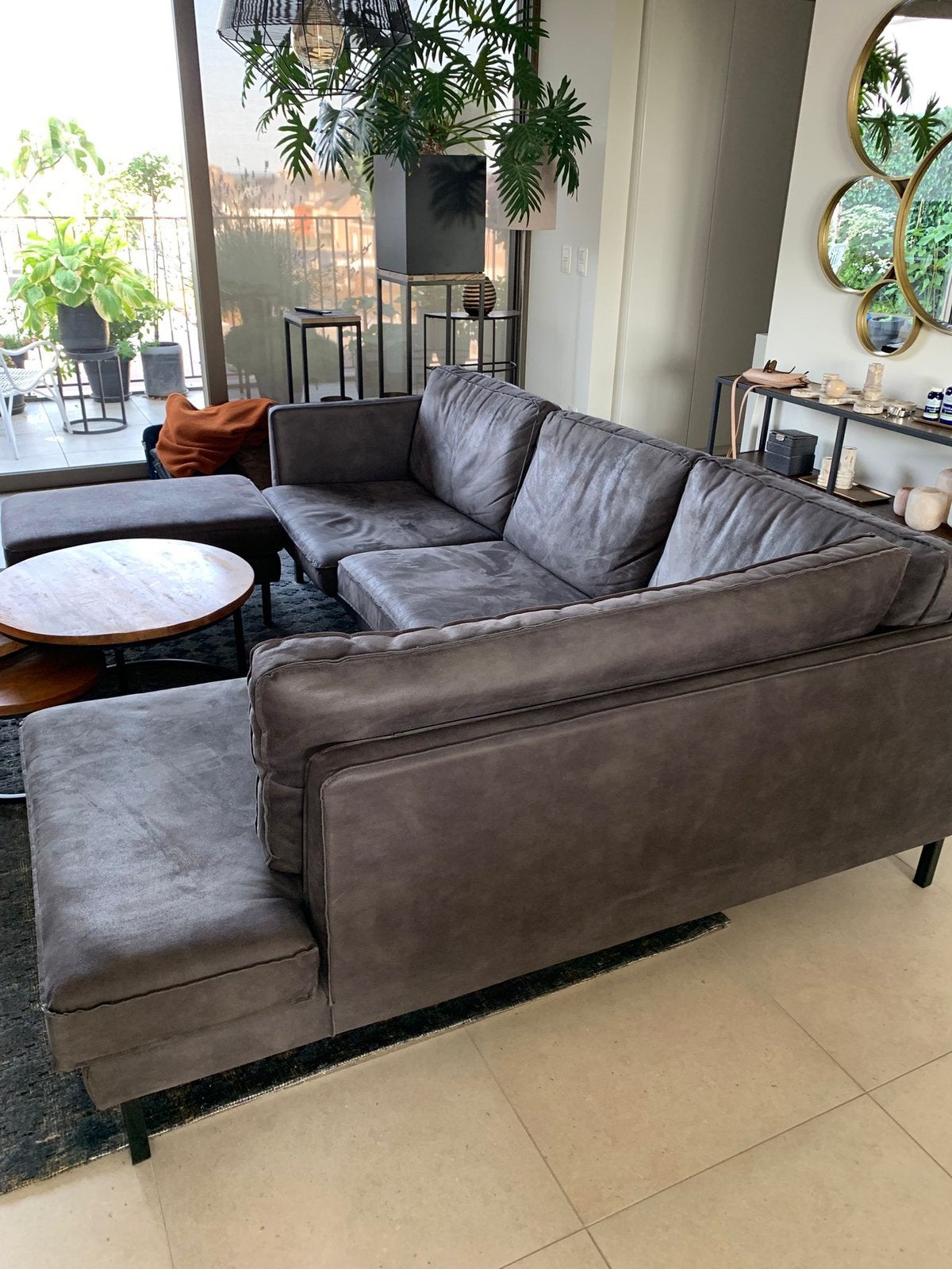 Beina nieuwe lounge Lifestyle bank met receycled lederstof, Ophalen, Modern