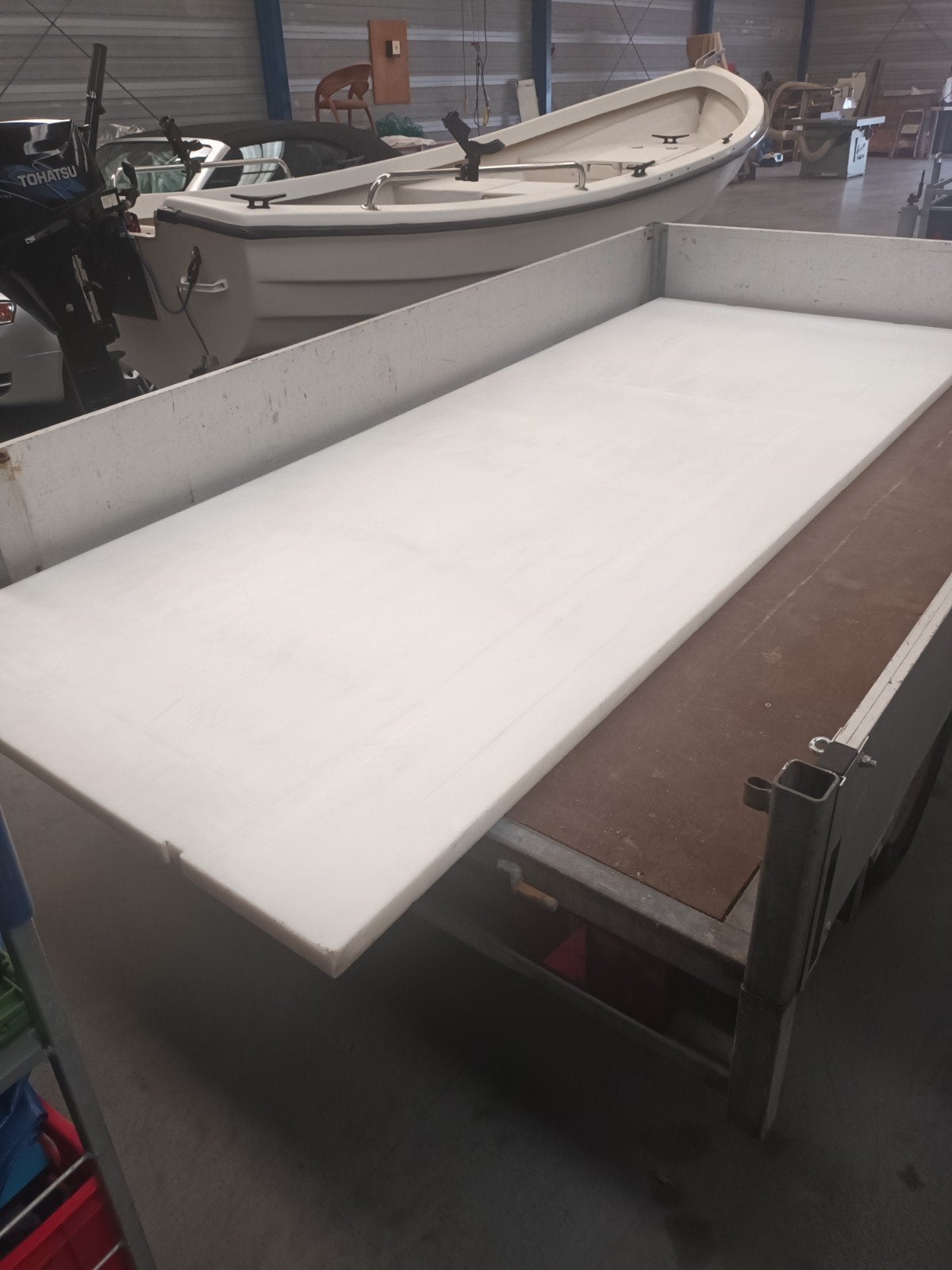 KUNSTSTOF SNIJTAFEL BLAD ZGAN 300X129X40, Ophalen, Zo goed als nieuw