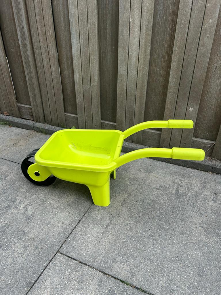 Kinder kruiwagen - Felgroen speelgoed voor buiten, Ophalen, Gebruikt