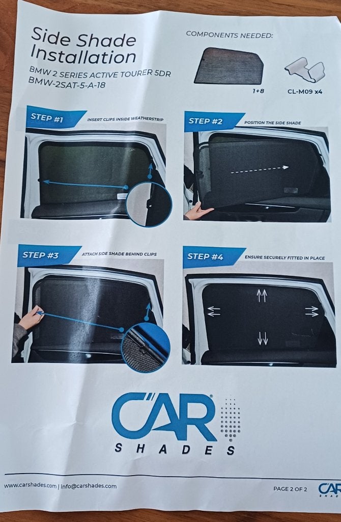 Car shades voor BMW, Auto diversen, Auto-accessoires, Zo goed als nieuw, Ophalen of Verzenden