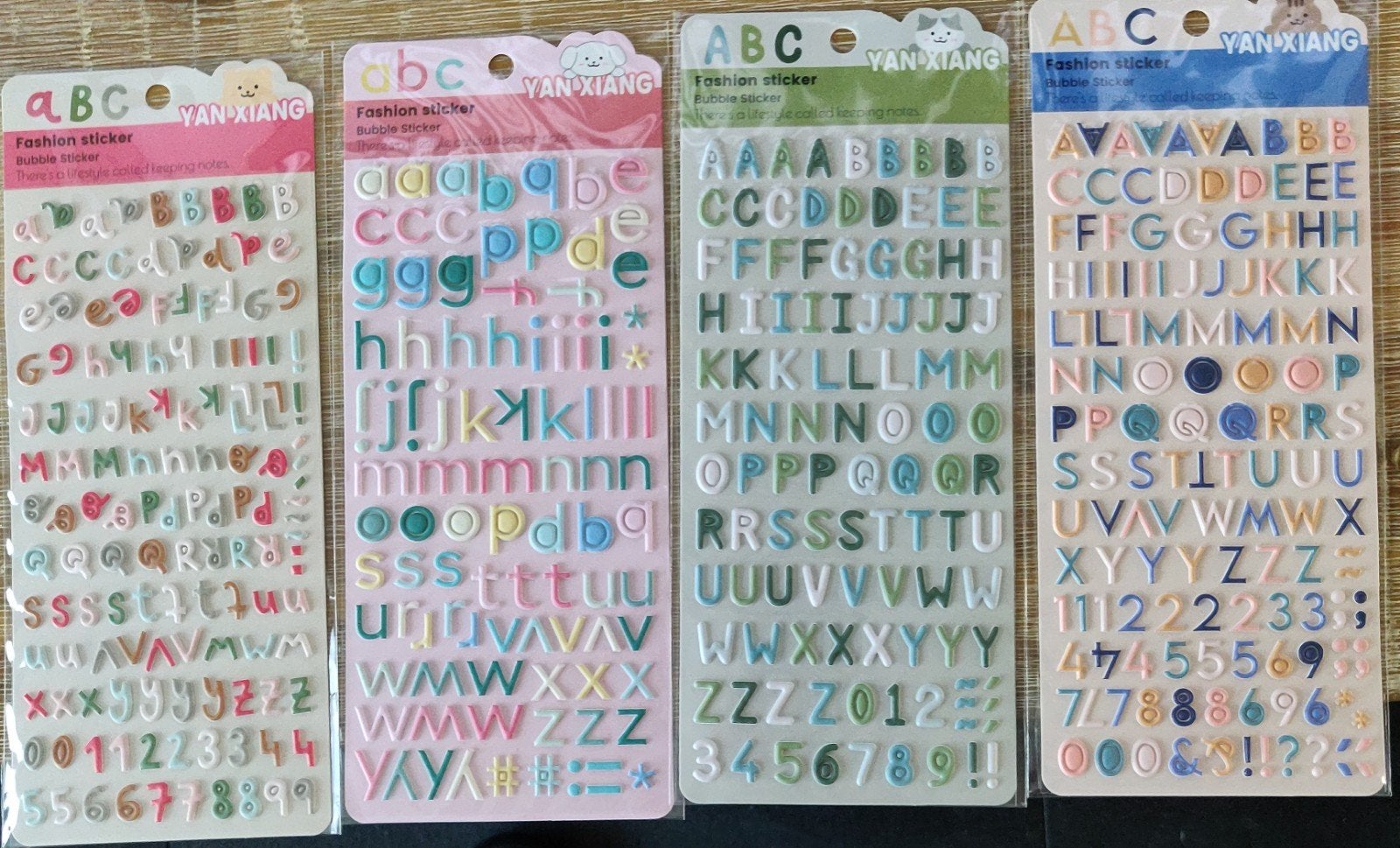 ALFABET LETTERS 8 VELLEN NIEUW, Ophalen of Verzenden, Nieuw, Papier of Karton