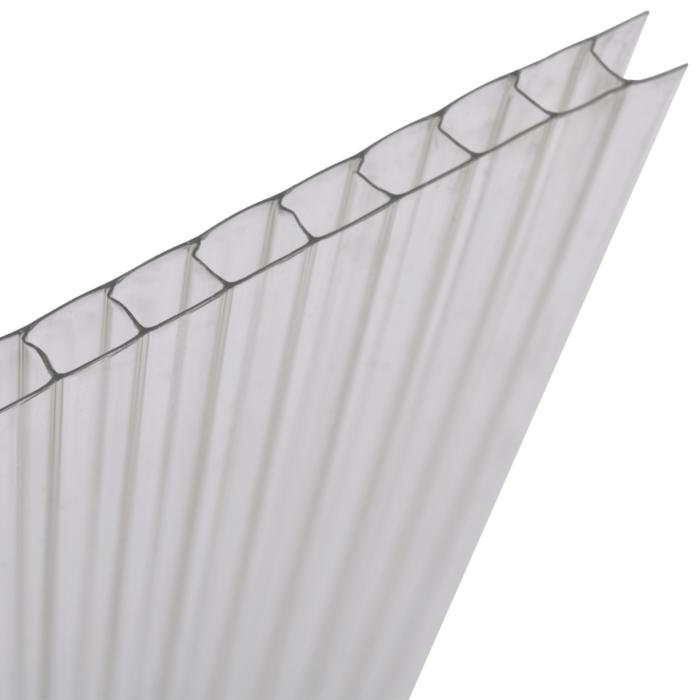 kanaalplaat van polycarbonaat 4 mm, glashelder +/-115x100 cm, Ophalen, Nieuw
