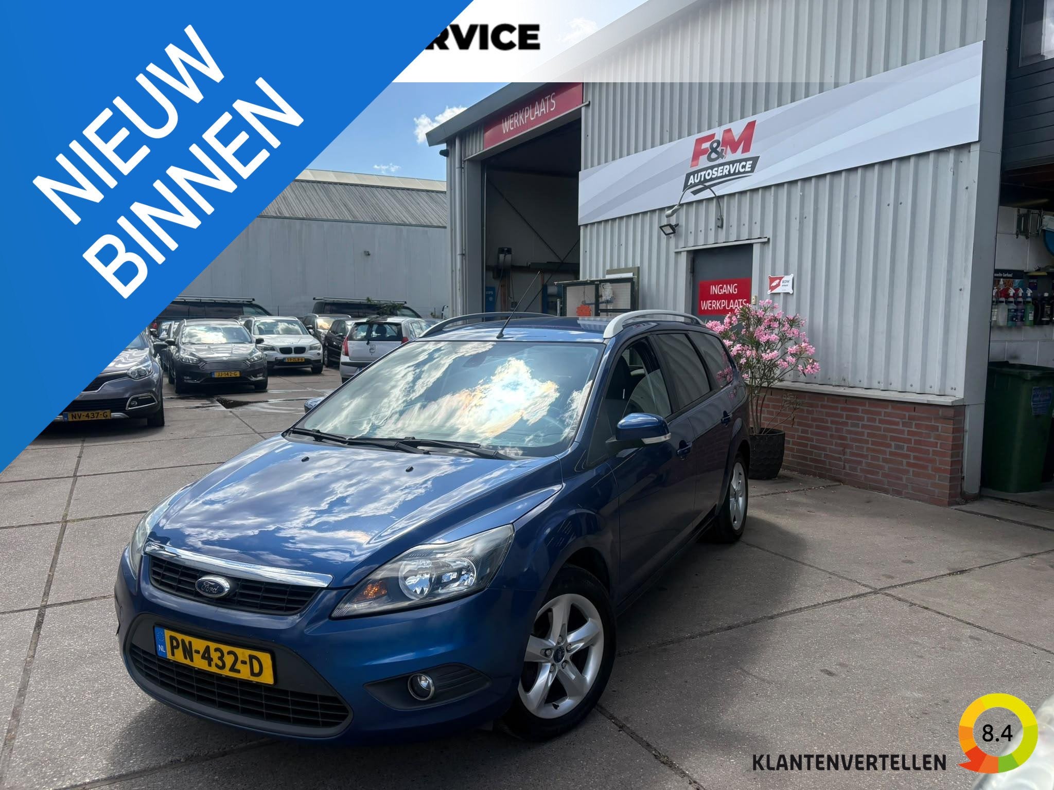 Ford Focus Wagon 1.8 Limited Flexi Fuel Airco, cruise, trekh, Gebruikt, 4 cilinders, Blauw, Parkeersensor