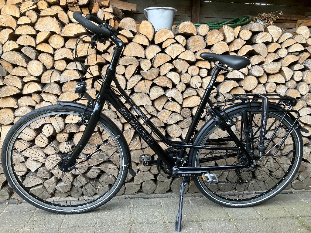 Prachtige Jan Janssen Millennium hybride damesfiets 54 cm., 28 inch, 53 tot 56 cm, Velgrem, Zo goed als nieuw