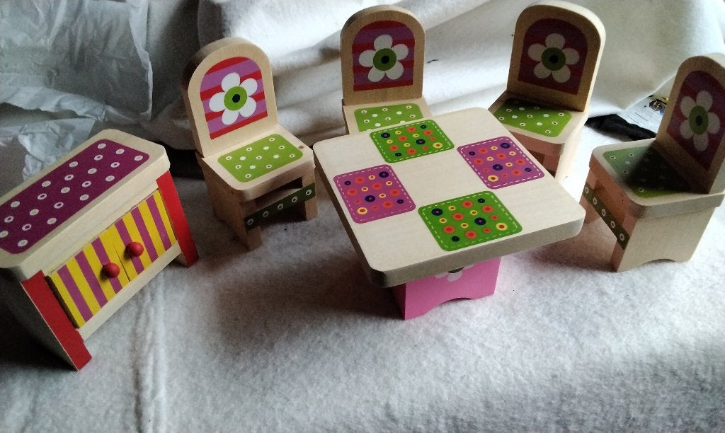 Houten Poppenhuis Mini Meubels (NIEUW), Ophalen, Nieuw, Poppenhuis