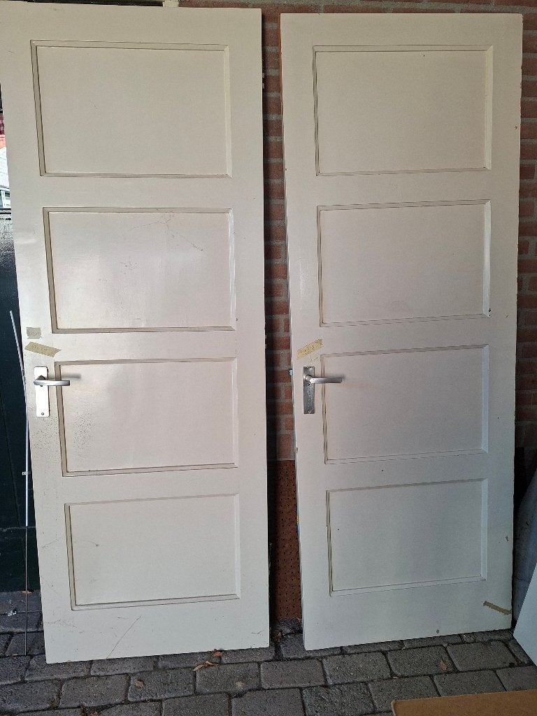 Binnen paneeldeuren, Doe-het-zelf en Verbouw, Ophalen, Gebruikt, Minder dan 80 cm, Binnendeur