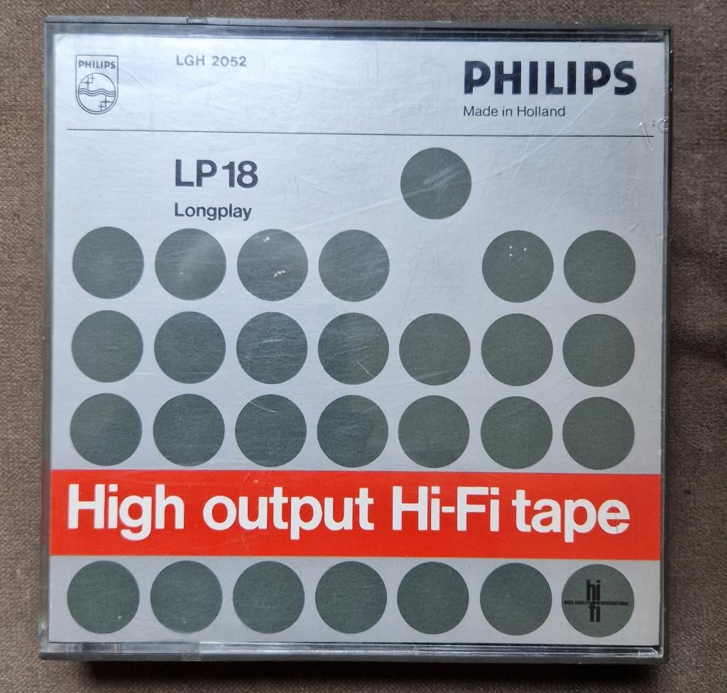 Philips bandrecorder tape LP18 , 18cm spoel 2 stuks., Audio, Tv en Foto, Bandrecorders, Ophalen, Onderdeel